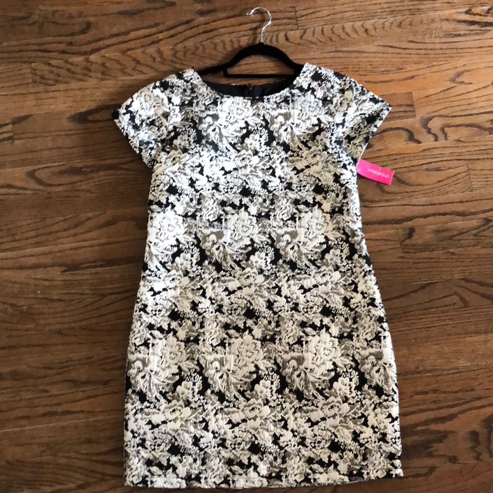Metallic Shift Dress